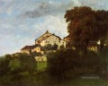 Die Häuser des Chateau d Ornans realistischer Maler Gustave Courbet